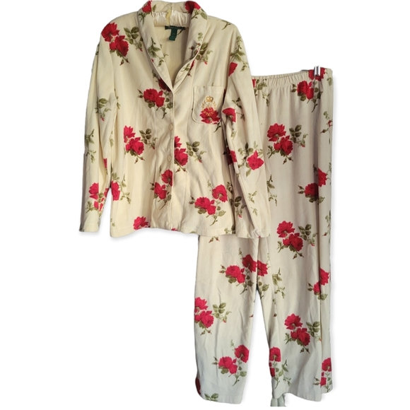 Lauren Ralph Lauren Other - Lauren Ralph Lauren Flannel Pajama Set  Floral Print
